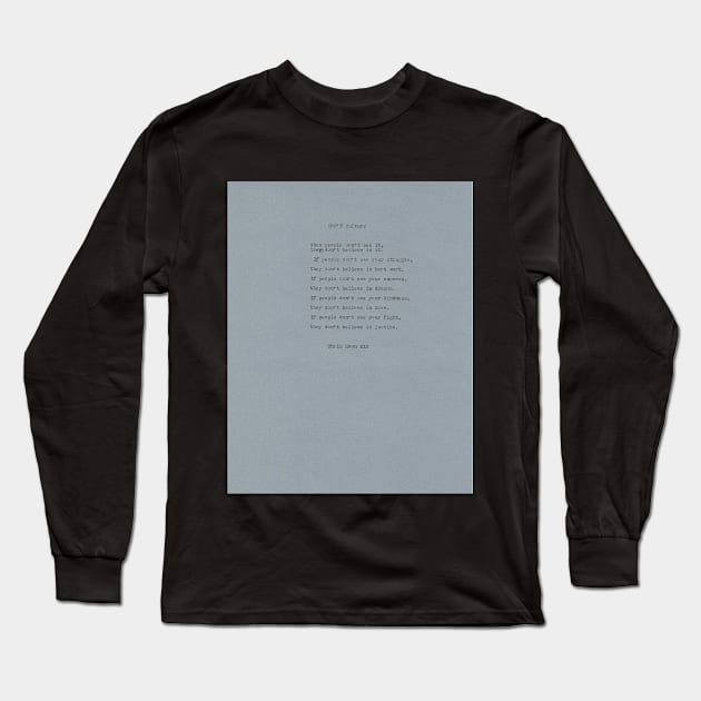 DON'T Culture Long Sleeve T-Shirt by OCJF